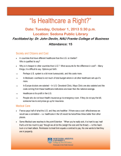 Is Healthcare a Right? - Northern Arizona University