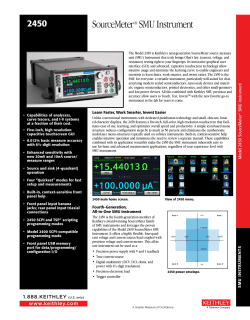 Model 2450 Touchscreen Source Measure Unit (SMU)