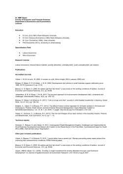 CV_Kotie - University of Johannesburg