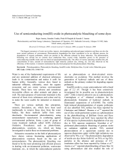 Use of semiconducting iron(III) oxide in photocatalytic bleaching of