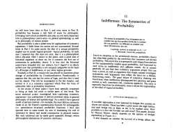 Indifference: The Symmetries of Probability