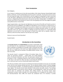 Study Guide - The Lahore Grammar School Model United Nations