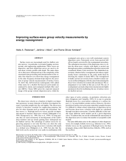 Improving surface-wave group velocity measurements by energy
