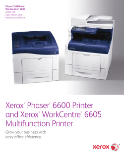 Brochure - WorkCentre 6605