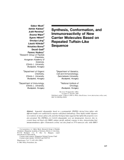 Synthesis, conformation, and immunoreactivity of new carrier