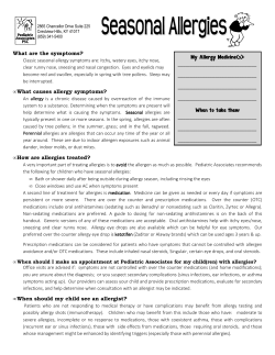 How are allergies treated? - Pediatric Associates of NKY