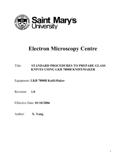 Standard Procedures to Use the KnifeMaker