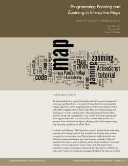 Programming Panning and Zooming in Interactive Maps