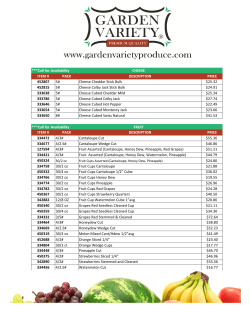 Garden Variety Listing 5-8 to 5-13-17