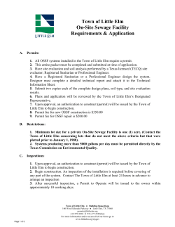 TOWN of LITTLE ELM, TEXAS