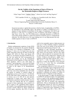 On the Validity of the Equations of State of Water in the Metastable