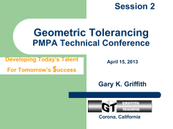 Geometric Tolerancing