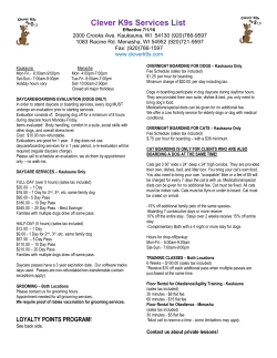 Price List - Clever K9s