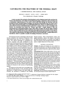 CAST-BRACING FOR FRACTURES OF THE FEMORAL SHAFT