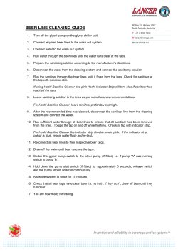 BEER LINE CLEANING GUIDE