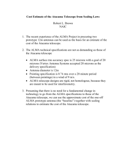 Cost Estimate of the Atacama Telescope from Scaling Laws Robert