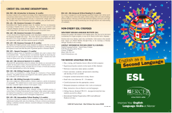 ESL - Mercer County Community College