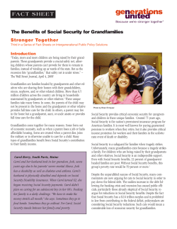 The Benefits of Social Security for Grandfamilies