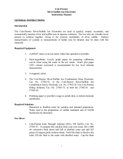 27502-41 Silver/Sulfide Ion Electrode, combination, glass body