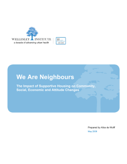 We Are Neighbours - Wellesley Institute