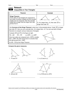 Reteach - Plain Local Schools