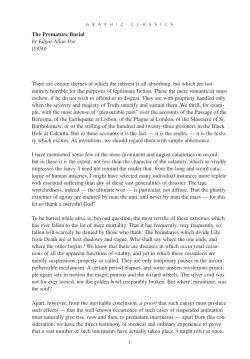 The Premature Burial by Edgar Allan Poe