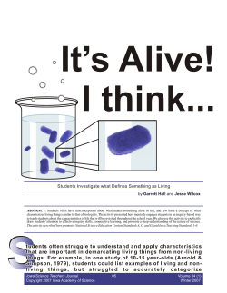 It`s Alive - Iowa Academy of Science