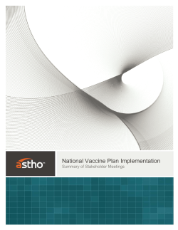 National Vaccine Plan Implementation