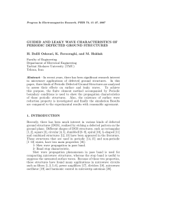 GUIDED AND LEAKY WAVE CHARACTERISTICS OF PERIODIC