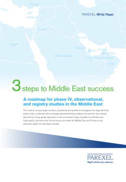 3 steps to Middle East success