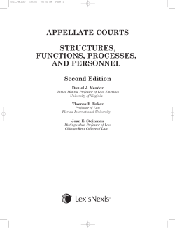 appellate courts structures, functions, processes, and personnel