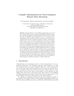Compiler Optimizations for Non-Contiguous