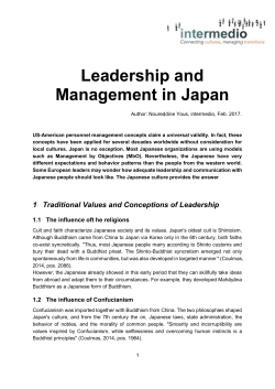 Leadership and Management in Japan