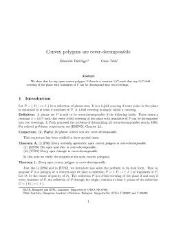 Convex polygons are cover-decomposable D&ouml;m&ouml;t&ouml;r P&aacute;lv&ouml;lgyi