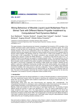 Mixing Behaviour of Miscible Liquid-Liquid Multiphase Flow