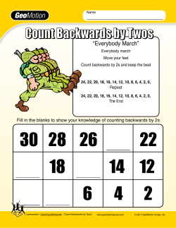 Count Backwards by Twos