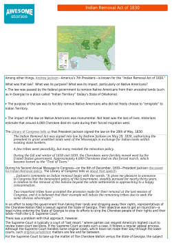 Indian Removal Act of 1830