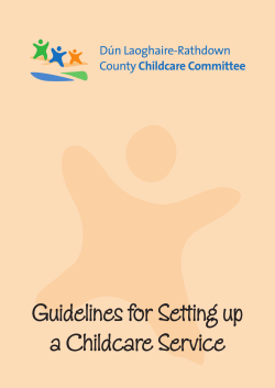 Guidelines for Setting up a Childcare Service
