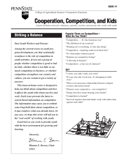 S2050 Cooperation, Competition, and Kids # 1