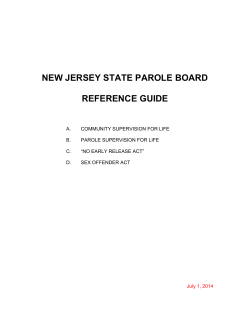 state parole board - State of New Jersey