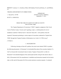 The decision - Virginia`s Judicial System