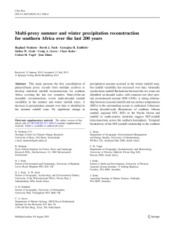 Multi-proxy summer and winter precipitation reconstruction for