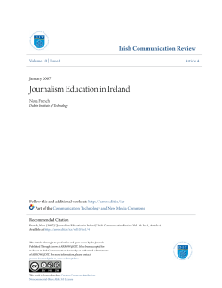 Journalism Education in Ireland