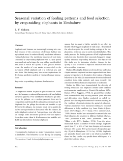 Seasonal variation of feeding patterns and food selection by crop
