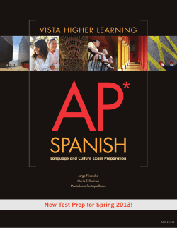Section I - Vista Higher Learning