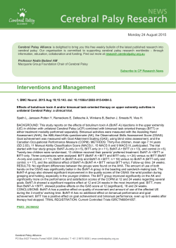 CP Research News 2015 - August 24