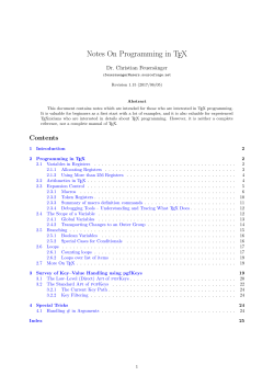 Notes On Programming in TEX - PGFPlots