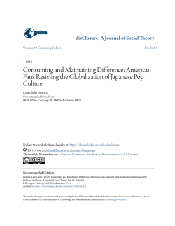 Consuming and Maintaining Difference: American