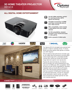 3d home theater projector hd141x