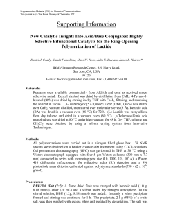New Catalytic Insights Into Acid/Base Conjugates: Highly Selective